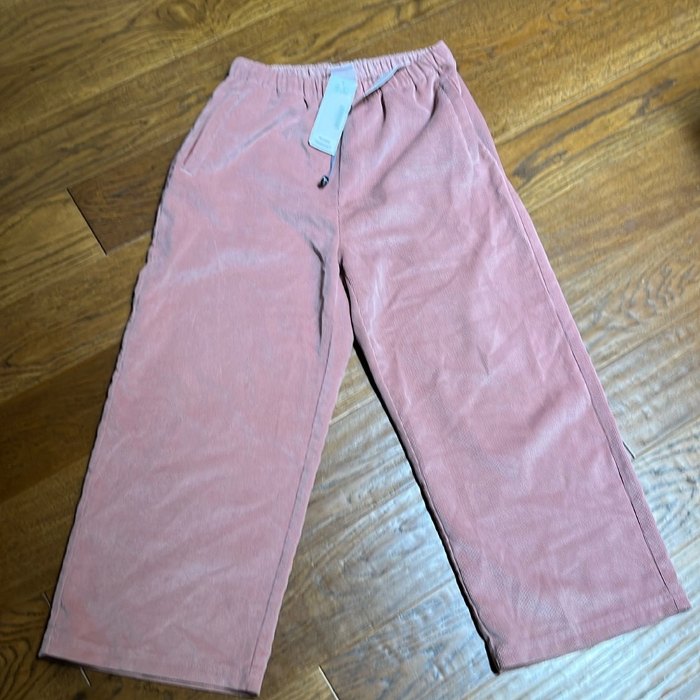 Wide Leg Corduroy Pants in Dusty Rose - Comfortable Everyday Style
